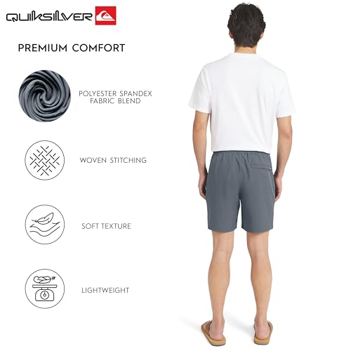 Quiksilver Men's Regular Fit Stretch Waist Water Friendly Active Hybrid Shorts (S-XXL) - Image 3