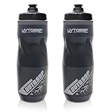 UVTQSSP 650-ml-Flaschenset für Rennradfahrer, 2 Set, auslaufsicher...