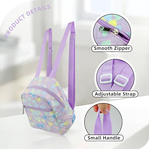 Energather Ladies Small Backpack, PU Leather Small Backpacks for Women and Girls, Mini Backpack Cute Backpack with Adjustable Shoulder Strap for Travel, Shopping, Walking - Image 3