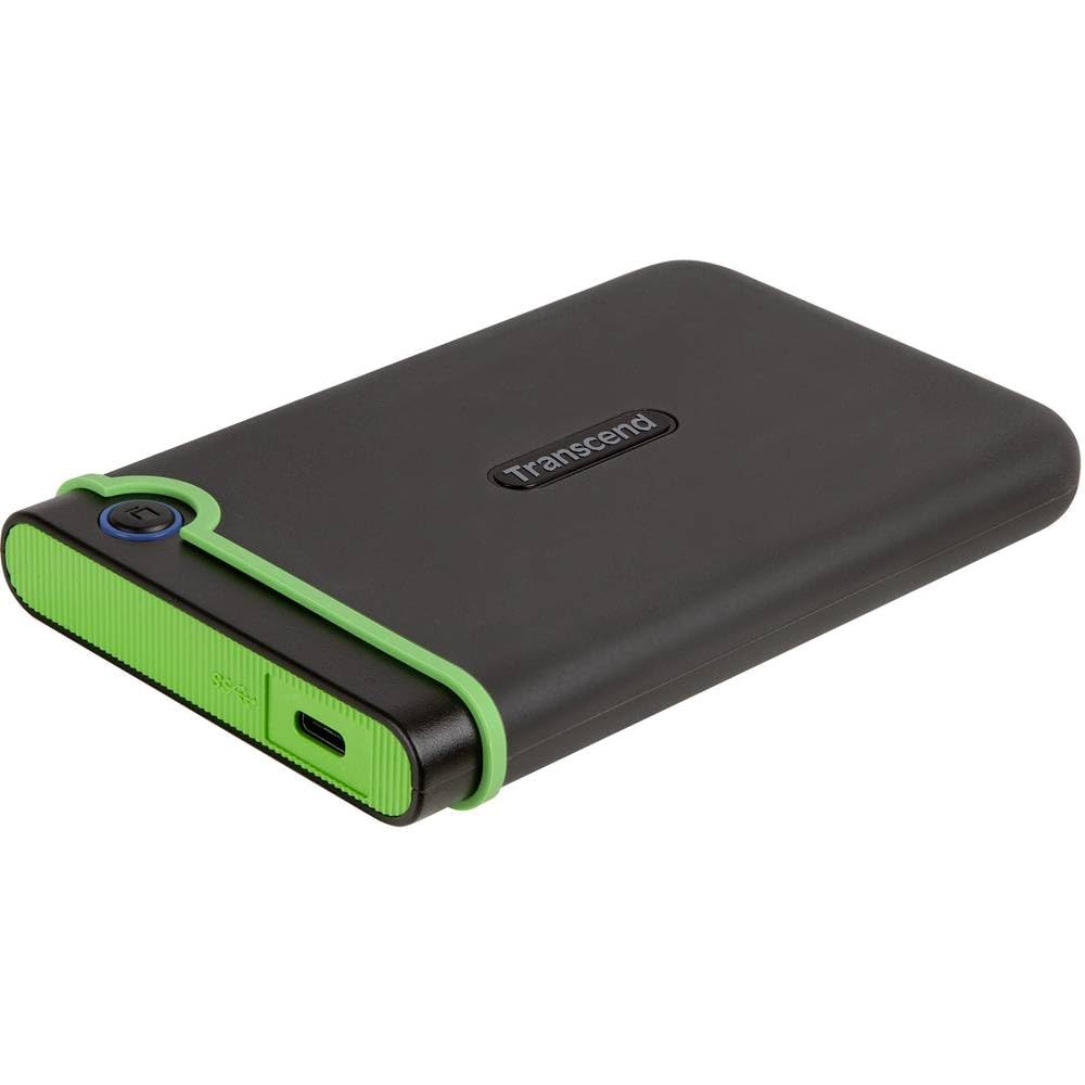 Transcend StoreJet 25M3C da 2 TB, disco rigido esterno robusto 2,5" con interfaccia USB Type-C USB 3.1 Gen 1, grigio ferro - TS2TSJ25M3C