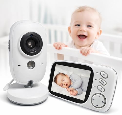 Babá Eletrônica com Monitor LCD, Visão Noturna, Áudio Bidireciona...