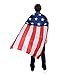 AMNPOLEN American Flag Costume Cape USA Patriotic Flag Cloak for Adult Men Women Child (13 Stars) Blue