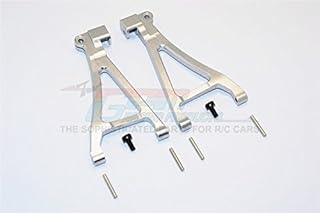 GPM For Traxxas 1/16 Mini E-Revo/Mini Summit Upgrade Parts Aluminum Front Lower Arm - 1Pr Set Gray Silver