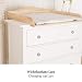 PuckDaddy"Nube 7" madera natural - Cambiador superior con cabecero curvado para todas...