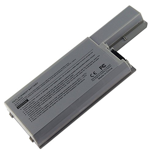 9-Cell DELL Latitude D820 D830 D531 Replacment Battery fits 3120394 3120538 XD735 XD736 YD624 DF230 DF249 FF231 0MM160 312-0538 MM165 312-0538 310-9123 [6600 mAh]