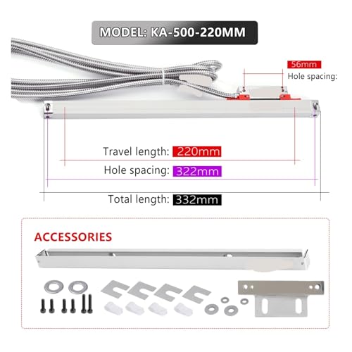 Regla Óptica Lineal Slim KA-500 220mm miniatura 2
