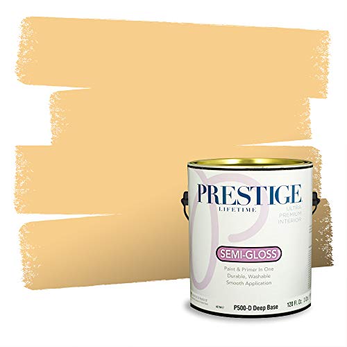 PRESTIGE Paints P500-D-3002-4AVP Paint and Primer In One, 1 gallon, Croissant