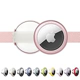 BuddyArmor Pet Holder for Airtag Collar - Secure Fit for Apple Airtag Case for Cat Dog Collars, No Dangling, Lightweight Anodized Aluminium for Airtag Holder for 0.4/0.6 inch Collar (Blush Pink, M)
