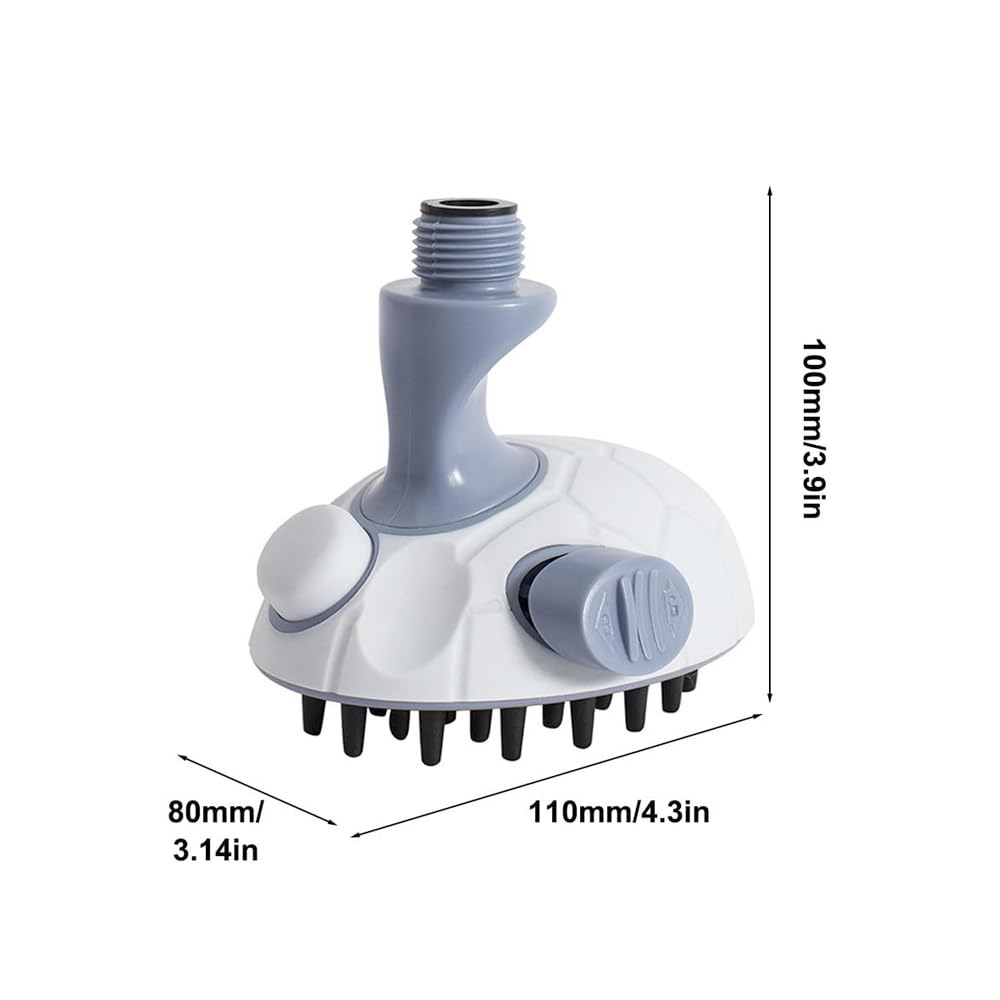 Pommeau de Douche pour Animaux de Compagnie, Ensemble de Brosse de Bain pour de avec 4 adaptateurs d'arrosage pour Une Utilisation intérieure et extérieure, Bain, toilettage, Massage