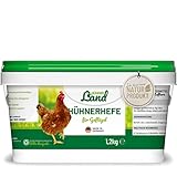 HÜHNER Land Bierhefe Hühner & Geflügel 1,2kg I Futterergänzung für Hühnerfutter, Natürliche B-Vitaminen, Mineralien, Spurenelemente & Aminosäuren, Ohne Zusätze