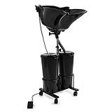 Power-Driven Portable Mobile Shampoo Bowl,Height-Adjustable Tear Free Hair Washing Sink,with Drain Pipe and Bucket,for Beauty Salon,Barber Shop,Home