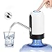 HUAPPNIO Wasserspender Elektrische Tragbar USB Aufladung 5 Gallonen Flaschen Wasserpumpe für Home Office Küchen Camping (weiß)
