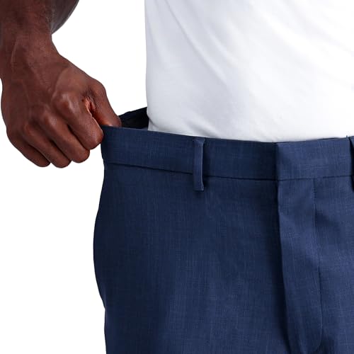 Haggar Mens Smart Wash® with Repreve® Classic Fit Flat Front Dress Pant4