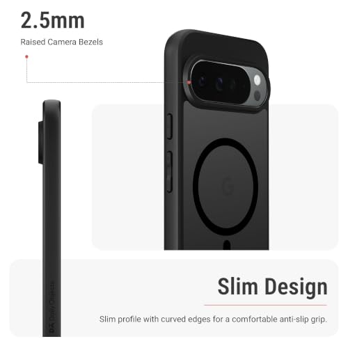 Image of DailyObjects Nimbus 2.0 Magnetic Phone Case Cover Compatible with Google Pixel 10 Pro | Wireless Charging Slim Back Cover | 2 Layer Edge Protection & Shockproof