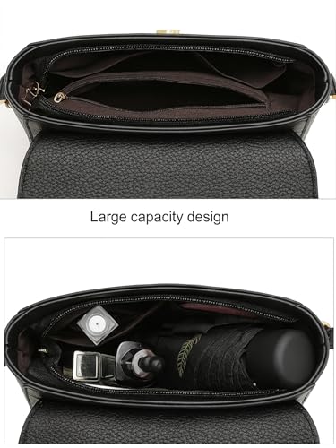 Image of ITALISH Faux Leather Crossbody Bag with Brown Strap Gold-Tone Hardware