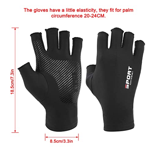 Faletony Fingerlose Fahrradhandschuhe - Angeln Gloves für Herren und Damen, Touchscreen Rutschfeste Thermo Sport Handschuhe für Motorrad, Camping, Wandern, Bergsteigen