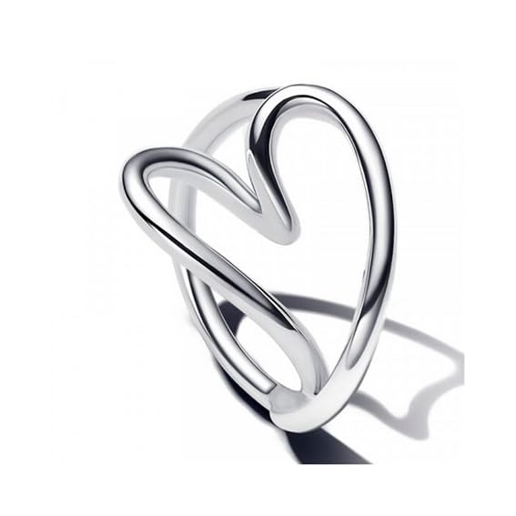Bague en argent sterling cœur pour célébrer l'amour et graver vos plus beaux souvenirs
