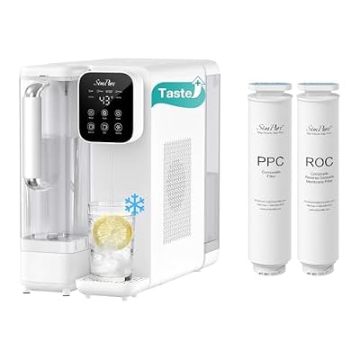 SimPure Y11C Countertop RO Water Filter with 2 Replacement Filters (ROA + PPC) Bundle, 6-Stage UV Cold Water, No Installation