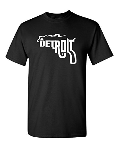 Sixtion Detroit Smoking Gun Adult T-Shirt Tee X-Large