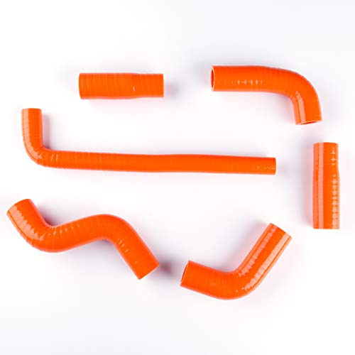 Kit tubo di raffreddamento in silicone per KTM 400 EXC/450 EXC/525 EXC 2002 2003 2004 2005 2006 Arancione