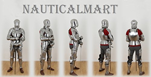 NauticalMart Renaissance Armor German Sallet Suit of Armor - Halloween
