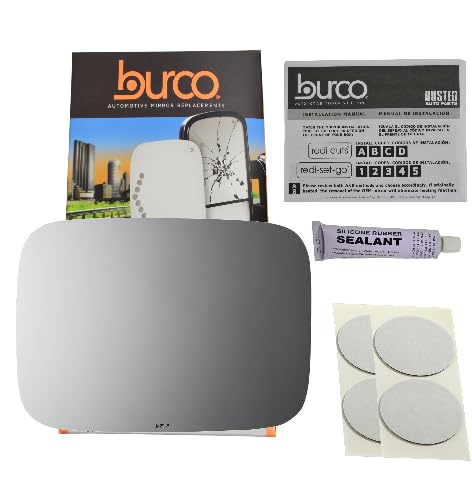 VAM Fits 03-09 Hummer H2 Mirror Glass Lens Left Driver Side w/Adhesive USA w/o Backing Plate