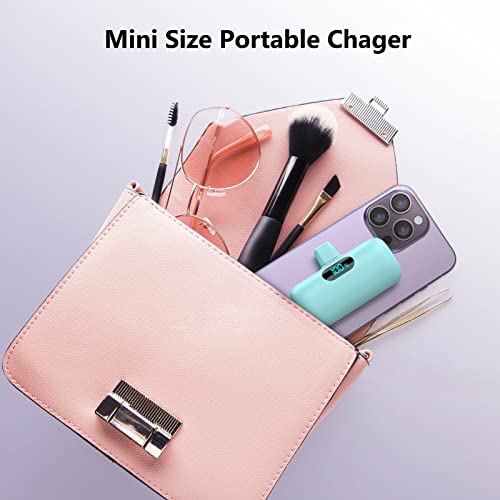 Image of Feob Mini Portable Charger 5000mAh Power Bank,15W PD USB C Cell Phone Portable Power,LCD Display Battery Pack Compatible with iPhone 17 /Air /17 Pro /17Pro Max /16 /15 Android /Samsung /Moto(Type-C Only)