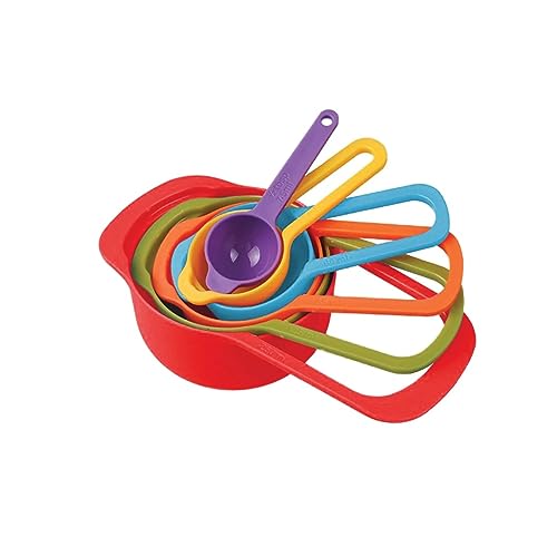 Kit 6 colheres Medidoras Xícaras De Cozinha para Receitas Encaixáveis Culinário Para Precisão Dosado