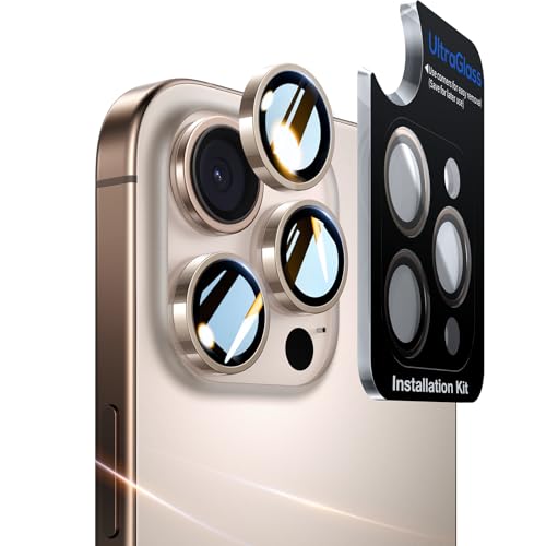 Verre pour iPhone 16 Pro Max protection objectif appareil photo durable 9H+