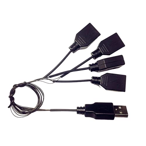 Amazon.com: Kyglaring USB Adapter Cable 1 Male to 4 Femal Outlets  