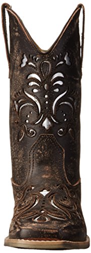 Roper Belle Square Toe Cutout Cowboy Boot (Toddler/Little Kid)2