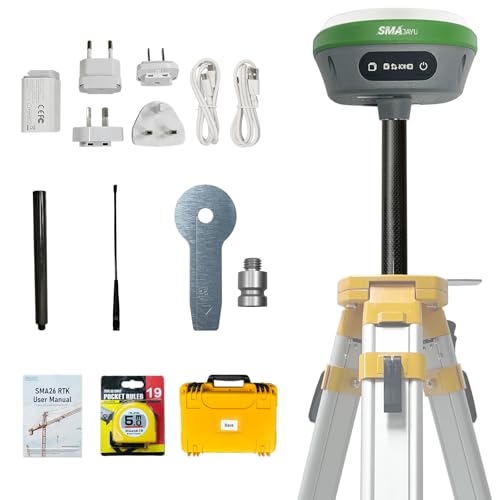 SMA26 RTK Base Station IMU High Accuracy GNSS Receiver Static Surveying NOAA certificated 32G Storage (Exclude Tripod)