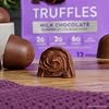 Atkins Endulge Milk Chocolate Truffles, Low Sugar, Low Carb, Keto Friendly, 6 pack (12 Truffles each Pack)