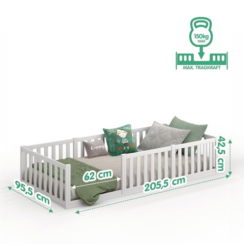 Variante de CADANI cama montessori 90×200 cm Blanco