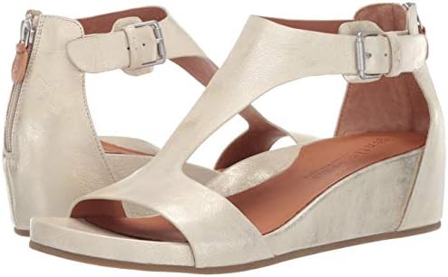 Gentle Souls by Kenneth Cole Women's Women's Gisele Low Wedge T-Strap Sandal, Ice, 6 | Image 6