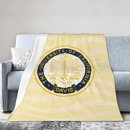 Uc Davis Aggies University Ultra-Soft Micro Fleece Blanket Soft Comfortable Flannel Blanket