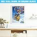 Wall Board for Lego 43217 ‘Up’ House, UP-Themed Wall Mount Showcase Your Model House with Cloud & Balloon Backdrop, Includes Acrylic Stands, Ready to Hang (Model not Included)