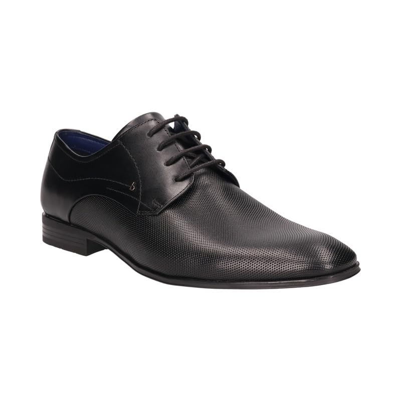 Bugatti Matina Black Leather Mens Derby Shoes - UK 9 (B0CMDJG7K1) Amazon Price History, Amazon Price Tracker