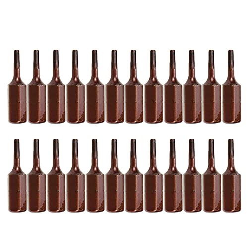 T10 Torx Bit Set Magnetic Security Tamper Proof Bits 1/4" Hex Shank-24pcs