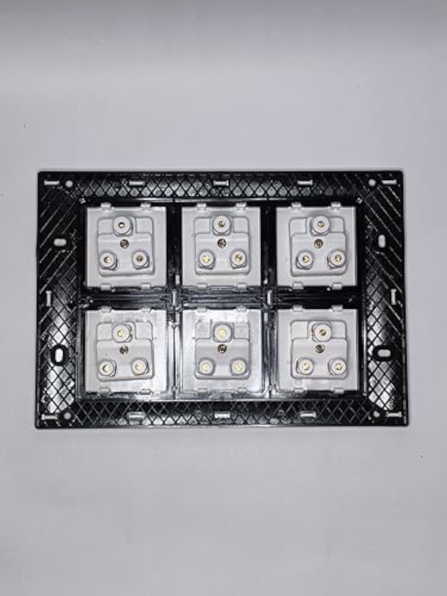 TKS 6 Socket Modular Plate, White