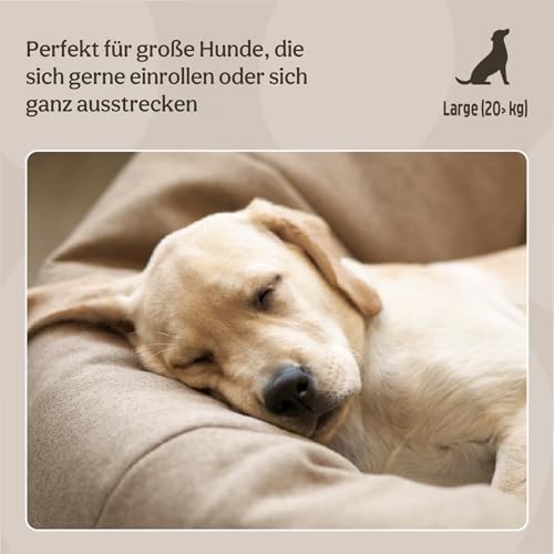 Rosewood All Seasons Ovale Hundematratze XL 95 cm – Täglicher Gebrauch – Maschinenwaschbarer Komfort – Pflegeleicht – Bequem und Stabil – Extra Großer Liegebereich – Vielseitig Einsetzbar