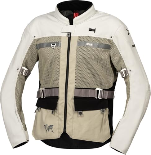 Blouson textile moto IXS Venture-BigAir 1.0 grand confort été beige XL