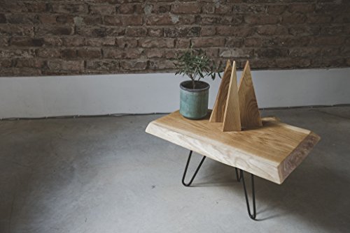 Coffee Oak Table. Steel legs with Live Edge Top from Oak. End Table fr Coffee Oak Table. Steel legs with Live Edge Top from Oak. End Table fr