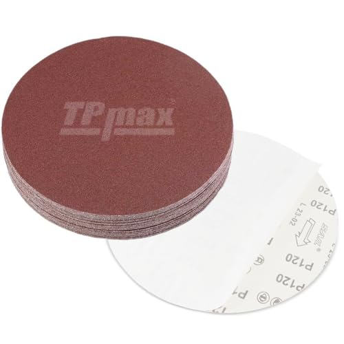 Image of 18 PCS 10 Inch NO-Hole PSA Aluminum Oxide Sanding Disc, Self Stick(3 Each of 80 100 120 180 240 400 Grit)