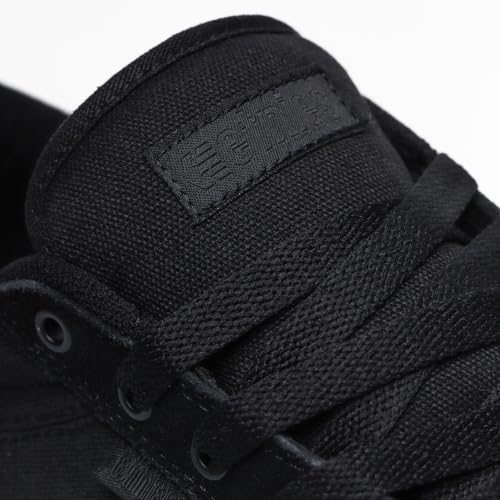 Image of Etnies Barge LS - Classic Skate Look, Slim Vulcanized Silhoutte, Hefty Armored Collar, Reinforced Vulc - Black /Black /Black - 14