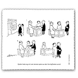 Loriot Brillenputztuch 18 x 15 cm • 44380 ''Optiker Nolte''