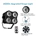 AQOOL Stage Par Lights, Super Bright RGBW LED Par Can Light with Remote & DMX Control, Stage Light Sound Activated DJ Uplighting for Event Festival Party Indoor Church Stage Lighting