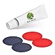 Stabiler Hundepool | Planschbecken für Hunde | Faltbarer Pool mit Ablassventil | rutschfeste Badewanne | Bällebad Kinder | Bälle Bad inkl. Badebürste & Reparaturset - Dog Pool 160x30 (Red)