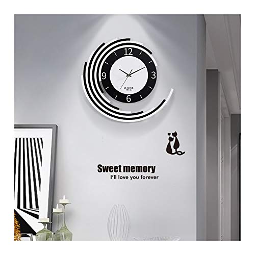 Horloge murale moderne ronde en acrylique pour décoration murale de maison