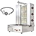 Shawarma Propane gyro machines Gas Vertical Barbecue Grill Doner Kebab Gyro Grill Rotating Kebab Machine with 3 Burners